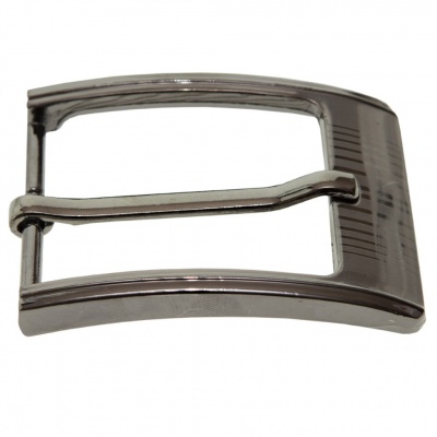 Пряжка металлическая для мужского ремня SC035#7 (шир.ремня 40 мм), цв.-тем.никель - купить в Керчи. Цена: 43.93 руб.