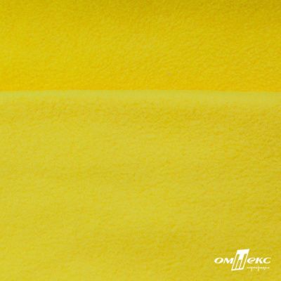 Флис DTY 14-0760, 240 г/м2, шир. 150 см, цвет яркий желтый - купить в Керчи. Цена 640.46 руб.