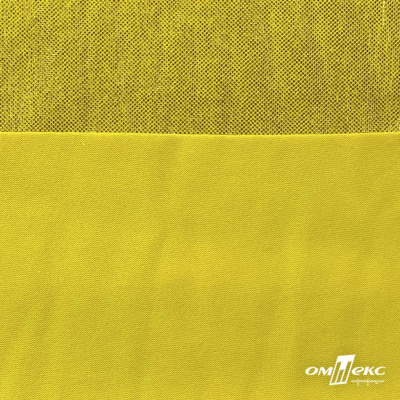 Трикотажное полотно голограмма, шир.140 см, #602 -жёлтый/жёлтый - купить в Керчи. Цена 385.88 руб.
