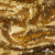 Трикотажное полотно, Сетка с пайетками,188 гр/м2, шир.140 см, цв.-тем.золото (#51) - купить в Керчи. Цена 505.15 руб.