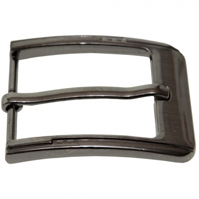 Пряжка металлическая для мужского ремня SC035#6 (шир.ремня 40 мм), цв.-тем.никель - купить в Керчи. Цена: 43.93 руб.