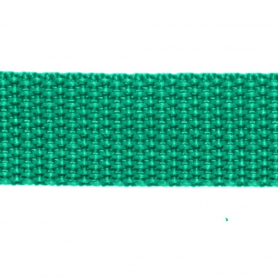 Стропа текстильная, шир. 25 мм (в нам. 50+/-1 ярд), цвет яр.зелёный - купить в Керчи. Цена: 397.52 руб.