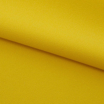 Креп стрейч Амузен 14-0756, 85 гр/м2, шир.150см, цвет жёлтый - купить в Керчи. Цена 194.07 руб.