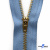 Молнии джинсовые металл т-4, 18 см латунь (YG), цв.-деним (231) - купить в Керчи. Цена: 21.57 руб.