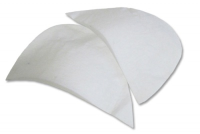 Плечевые накладки И-8 НЦ, составные, цвет белый - купить в Керчи. Цена: 47.27 руб.