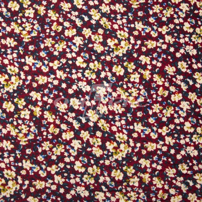 Плательная ткань "Софи" 5.1, 75 гр/м2, шир.150 см, принт растительный - купить в Керчи. Цена 243.96 руб.