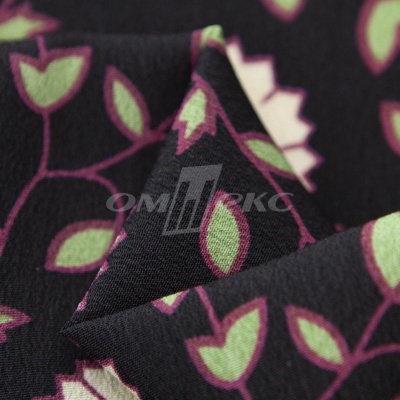 Плательная ткань "Фламенко" 10.1, 80 гр/м2, шир.150 см, принт растительный - купить в Керчи. Цена 241.49 руб.