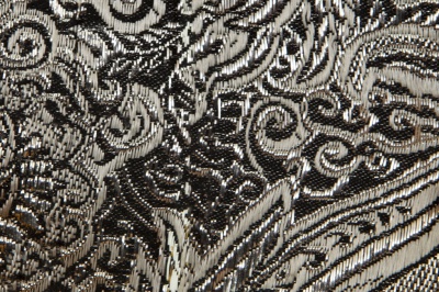 Ткань костюмная жаккард №11, 140 гр/м2, шир.150см, цвет тем.серебро - купить в Керчи. Цена 383.29 руб.