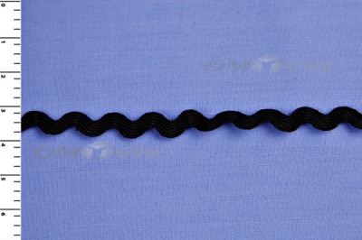 Тесьма плетеная "Вьюнчик"/черный - купить в Керчи. Цена: 48.11 руб.
