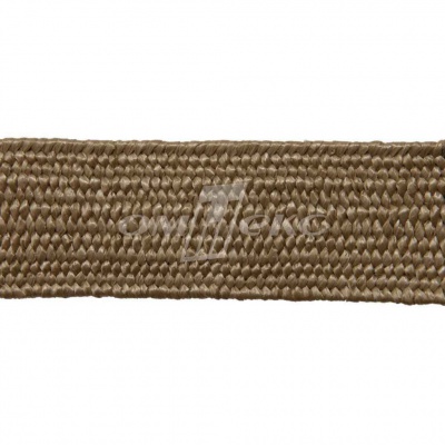 Тесьма отделочная полипропиленовая плетеная эластичная #2, шир. 40мм, цв.- соломенный - купить в Керчи. Цена: 50.99 руб.