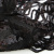 Трикотажное полотно с пайетками, шир.130 см, #311-бахрома чёрная - купить в Керчи. Цена 1 183.35 руб.