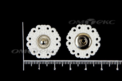 Кнопки пришивные №6 S20мм пластиковые белые - купить в Керчи. Цена: 9.88 руб.