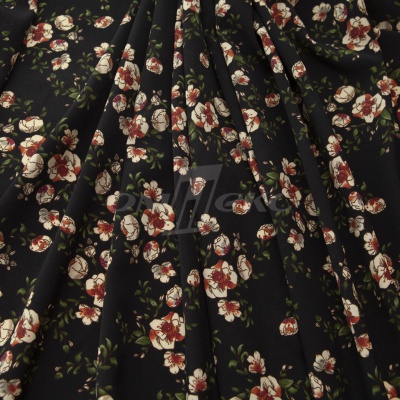 Плательная ткань "Фламенко" 3.1, 80 гр/м2, шир.150 см, принт растительный - купить в Керчи. Цена 239.03 руб.