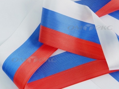 Лента "Российский флаг" с2744, шир. 8 мм (50 м) - купить в Керчи. Цена: 7.14 руб.