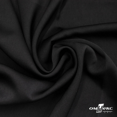 Ткань плательная Габриэль 100% полиэстер,140 (+/-10) гр/м2, шир. 150 см, цв. черный BLACK - купить в Керчи. Цена 248.37 руб.