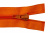 Спиральная молния Т5 849, 75 см, автомат, цвет оранжевый - купить в Керчи. Цена: 16.28 руб.
