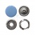 Кнопка рубашечная (закрытая) 9,5мм - эмаль, цв.182 - св.голубой - купить в Керчи. Цена: 5.74 руб.