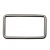 Рамка металлическая прямоугольная, 40 х 15 мм- тём.никель - купить в Керчи. Цена: 4.60 руб.