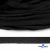 Шнур плетеный d-8 мм плоский, 70% хлопок 30% полиэстер, уп.85+/-1 м, цв.- чёрный - купить в Керчи. Цена: 735 руб.