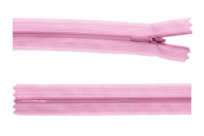 Молния потайная Т3 513, 60 см, капрон, цвет св.розовый - купить в Керчи. Цена: 10.13 руб.