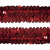 Тесьма с пайетками 3, шир. 30 мм/уп. 25+/-1 м, цвет красный - купить в Керчи. Цена: 1 087.39 руб.
