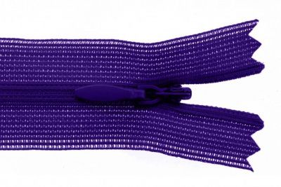 Молния потайная Т3 866, 50 см, капрон, цвет фиолетовый - купить в Керчи. Цена: 8.62 руб.