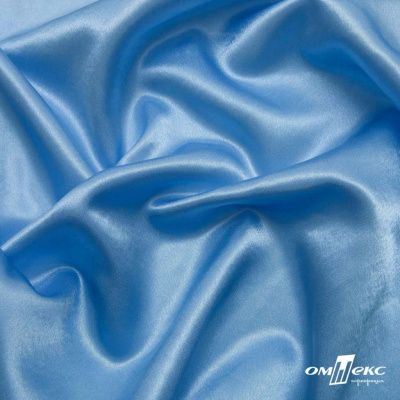 Поли креп-сатин 14-4121, 125 (+/-5) гр/м2, шир.150см, цвет голубой - купить в Керчи. Цена 155.57 руб.