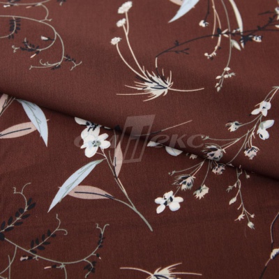 Плательная ткань "Фламенко" 2.2, 80 гр/м2, шир.150 см, принт растительный - купить в Керчи. Цена 239.03 руб.