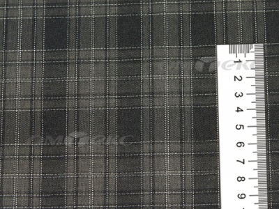 Ткань костюмная клетка 25235 2004, 185 гр/м2, шир.150см, цвет серый/бел - купить в Керчи. Цена 
