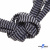 Шнурки #107-07, плоские 130 см, двухцветные цв.серый/чёрный - купить в Керчи. Цена: 23.03 руб.
