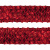 Тесьма с пайетками 3, шир. 35 мм/уп. 25+/-1 м, цвет красный - купить в Керчи. Цена: 1 308.30 руб.